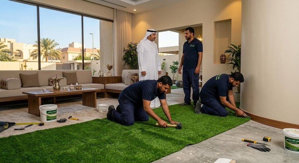تنسيق حدائق الكويت وتركيب مظلات وشلالات