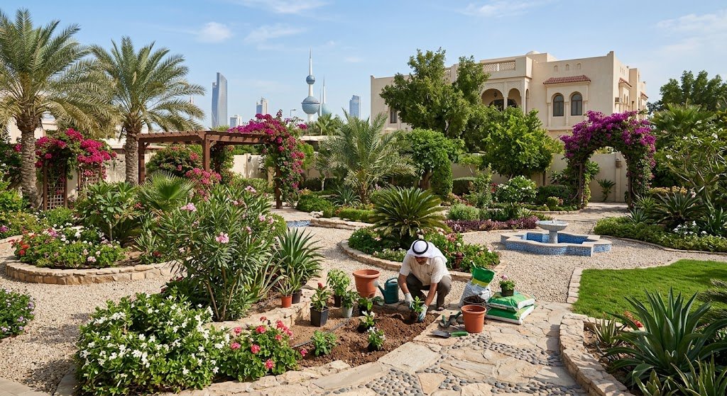 تنسيق حدائق اليرموك الكويت