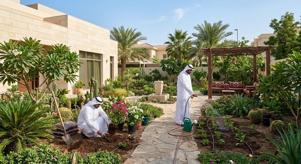 تنسيق حدائق مبارك الكبير الكويت